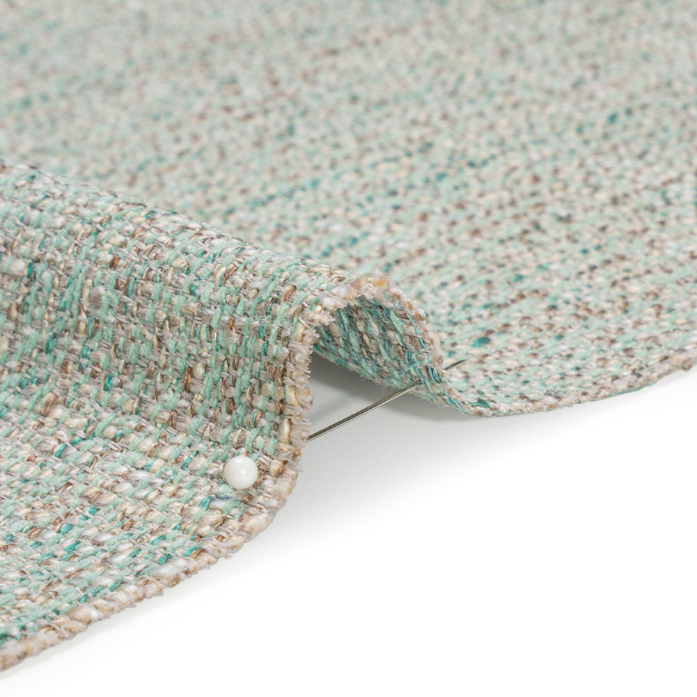 Tweed Upholstery Woven with Latex Backing - Spa - Heath Collection Detail