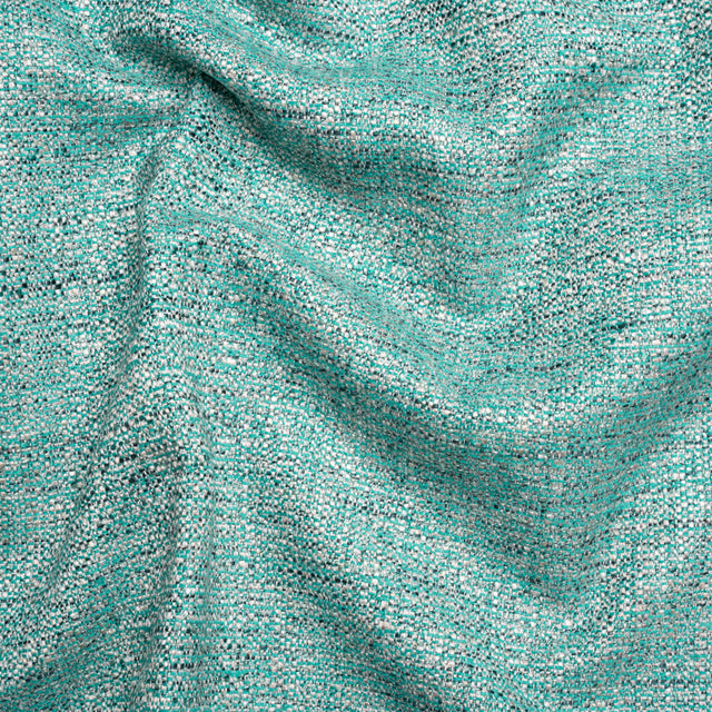 Tweed Upholstery Woven with Latex Backing - Turquoise - Heath Collection