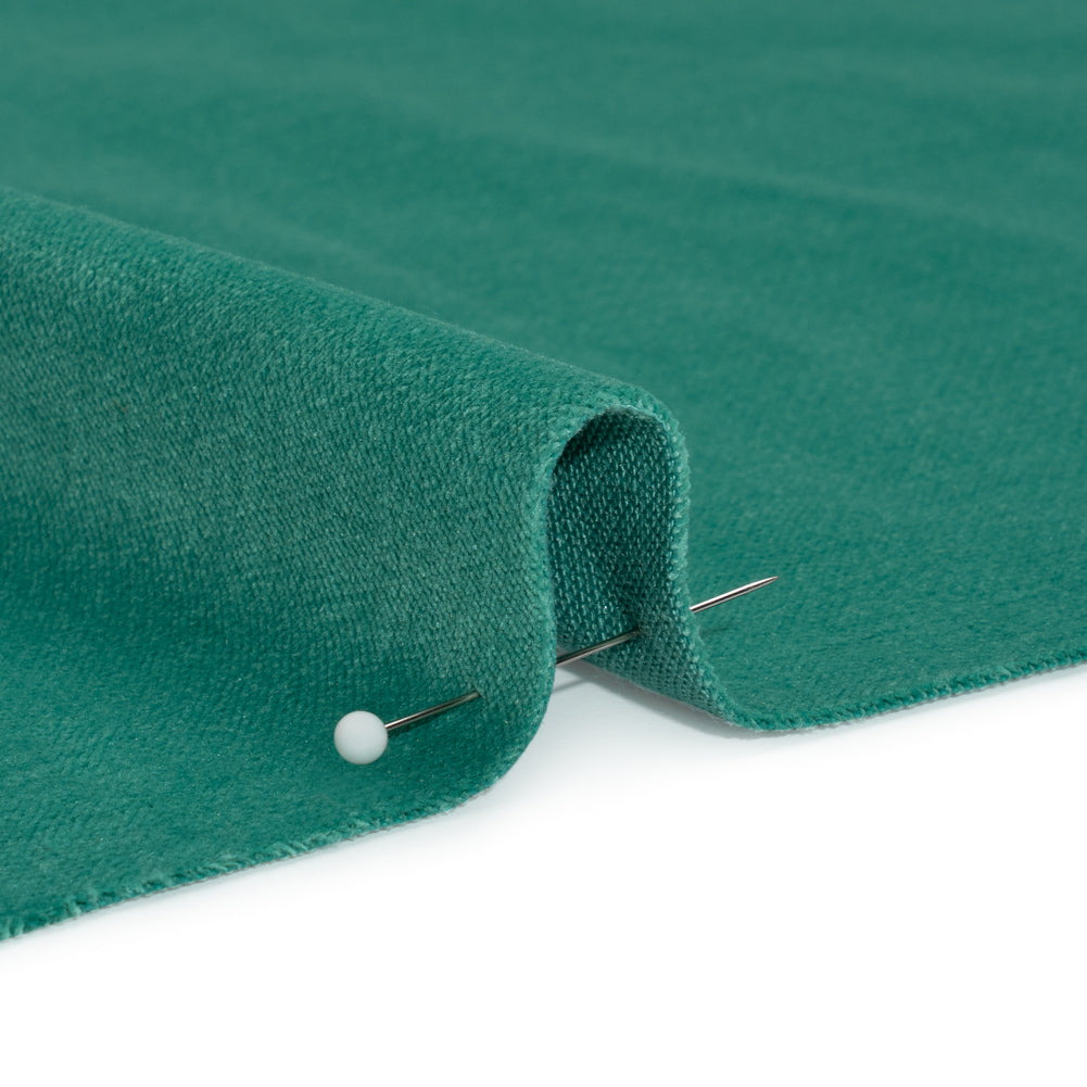 Low Pile Upholstery Velvet - Aqua - Somerset Collection Detail