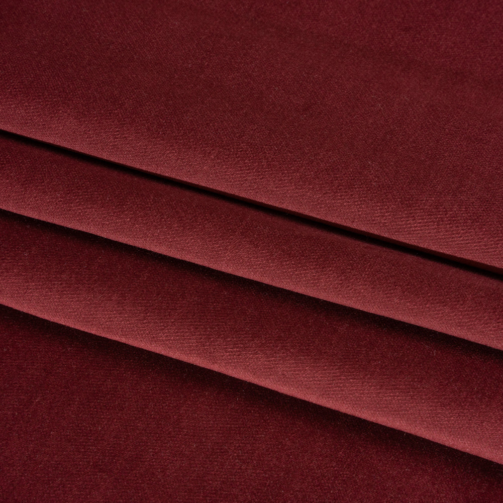 Low Pile Upholstery Velvet - Cabernet - Somerset Collection Folded
