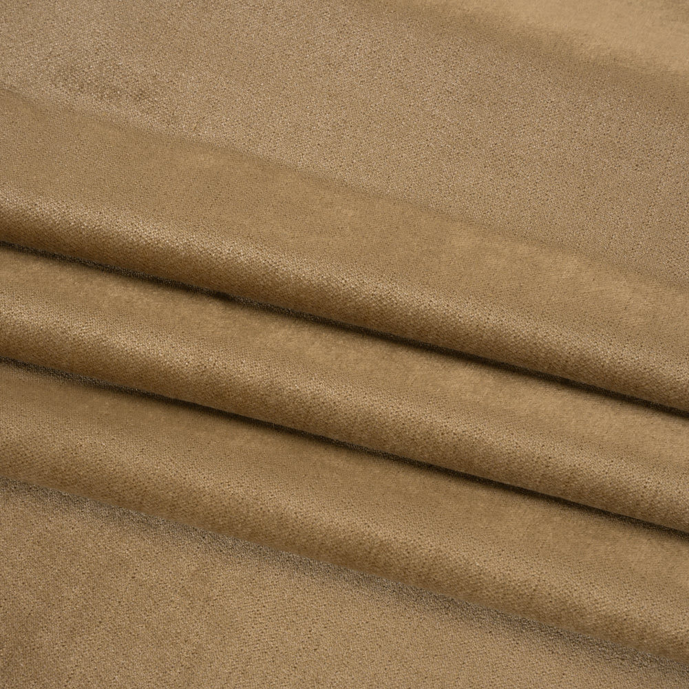 Low Pile Upholstery Velvet - Camel - Somerset Collection Folded