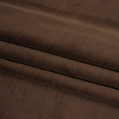 Low Pile Upholstery Velvet - Chocolate - Somerset Collection Folded