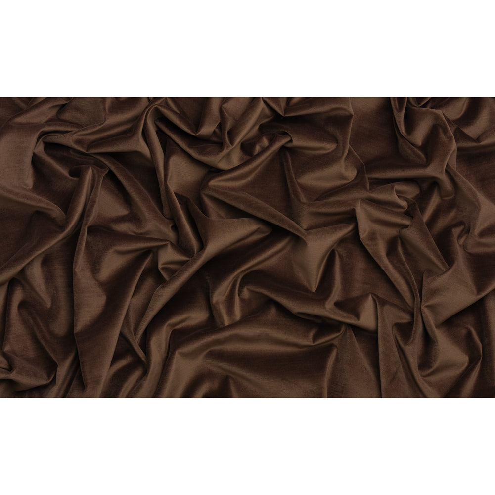 Low Pile Upholstery Velvet - Chocolate - Somerset Collection Full