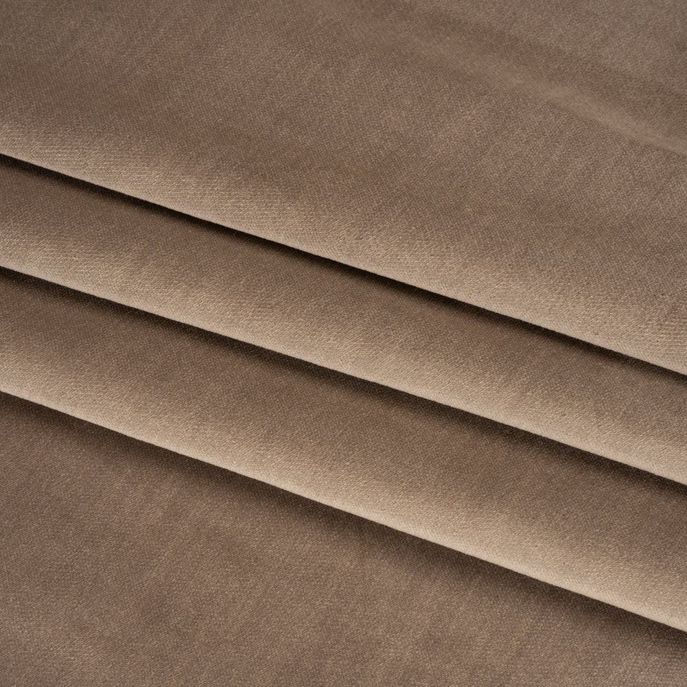 Low Pile Upholstery Velvet - Cocoa - Somerset Collection Folded