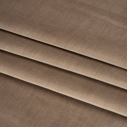 Low Pile Upholstery Velvet - Cocoa - Somerset Collection Folded