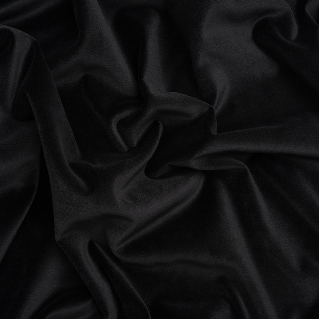 Low Pile Upholstery Velvet - Ebony - Somerset Collection