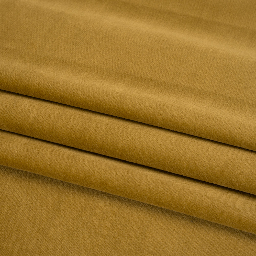 Low Pile Upholstery Velvet - Gold - Somerset Collection Folded