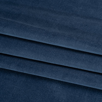 Low Pile Upholstery Velvet - Indigo - Somerset Collection Folded