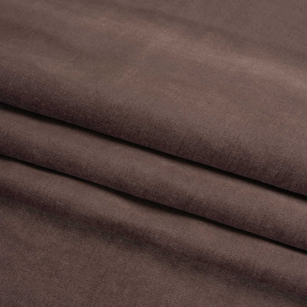 Low Pile Upholstery Velvet - Mocha - Somerset Collection Folded