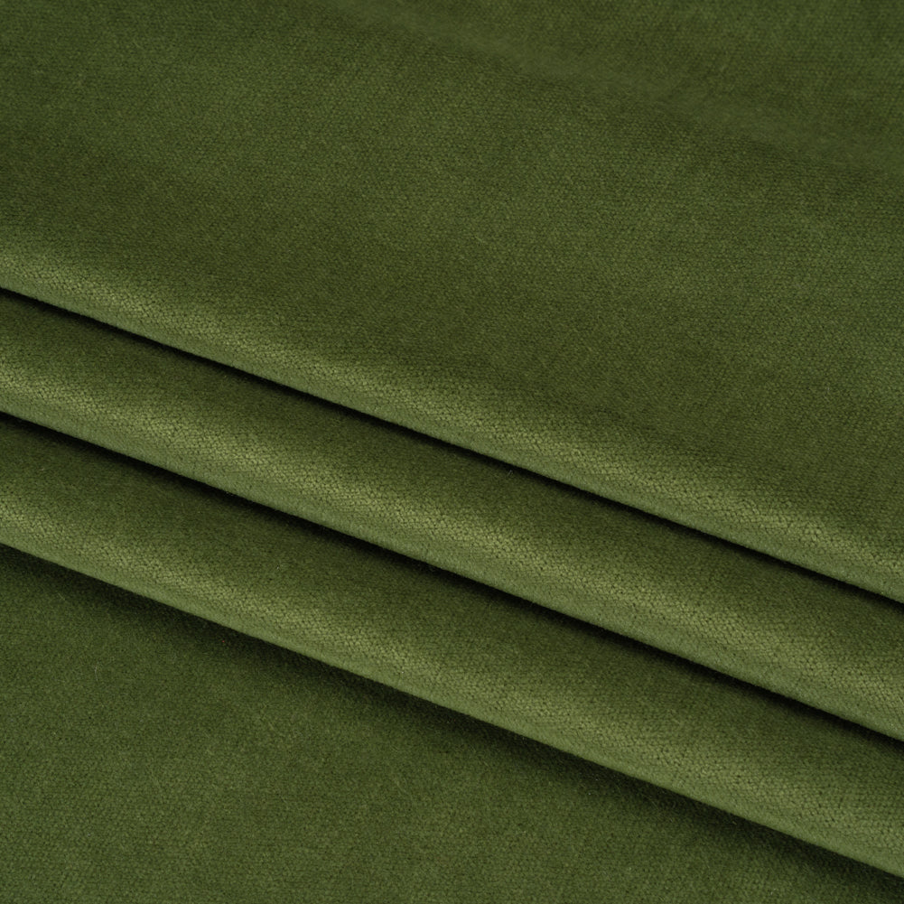 Low Pile Upholstery Velvet - Moss - Somerset Collection Folded