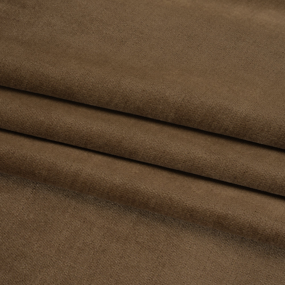 Low Pile Upholstery Velvet - Otter - Somerset Collection Folded