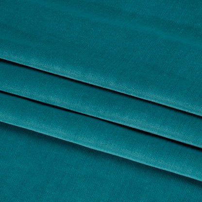 Low Pile Upholstery Velvet - Peacock - Somerset Collection Folded