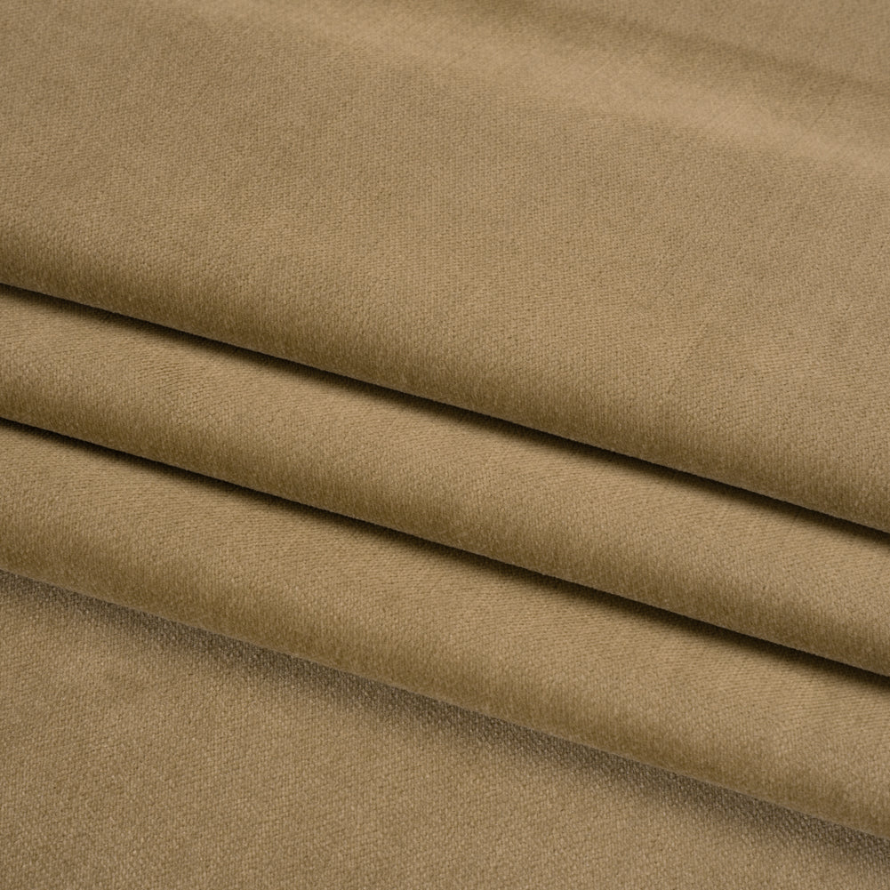 Low Pile Upholstery Velvet - Perfect Taupe - Somerset Collection Folded