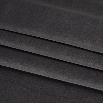 Low Pile Upholstery Velvet - Pewter - Somerset Collection Folded