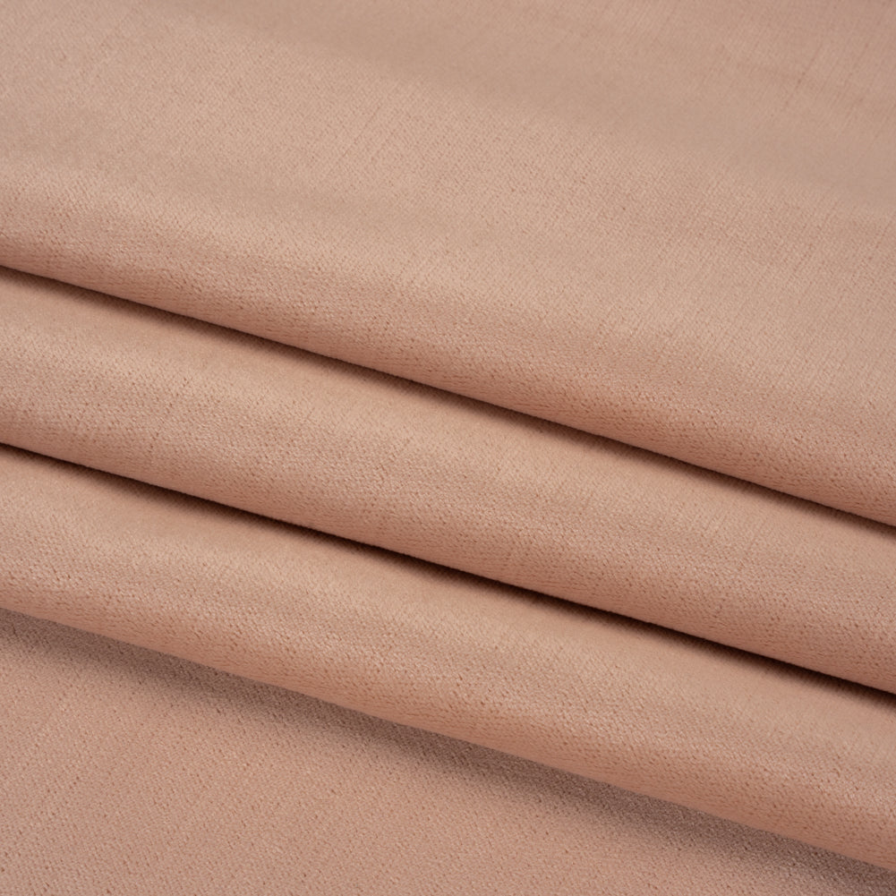 Low Pile Upholstery Velvet - Pink Champs - Somerset Collection Folded