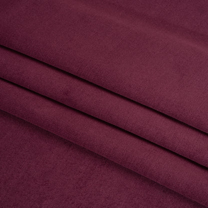Low Pile Upholstery Velvet - Plum - Somerset Collection Folded