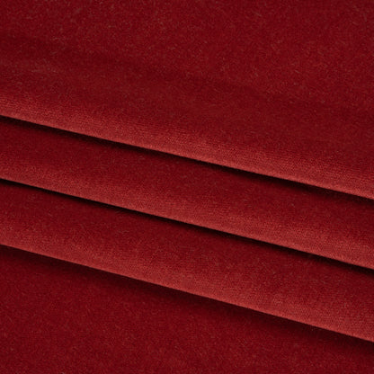 Low Pile Upholstery Velvet - Ruby - Somerset Collection Folded