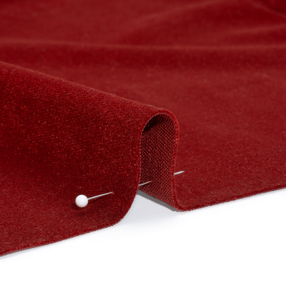 Low Pile Upholstery Velvet - Ruby - Somerset Collection Detail