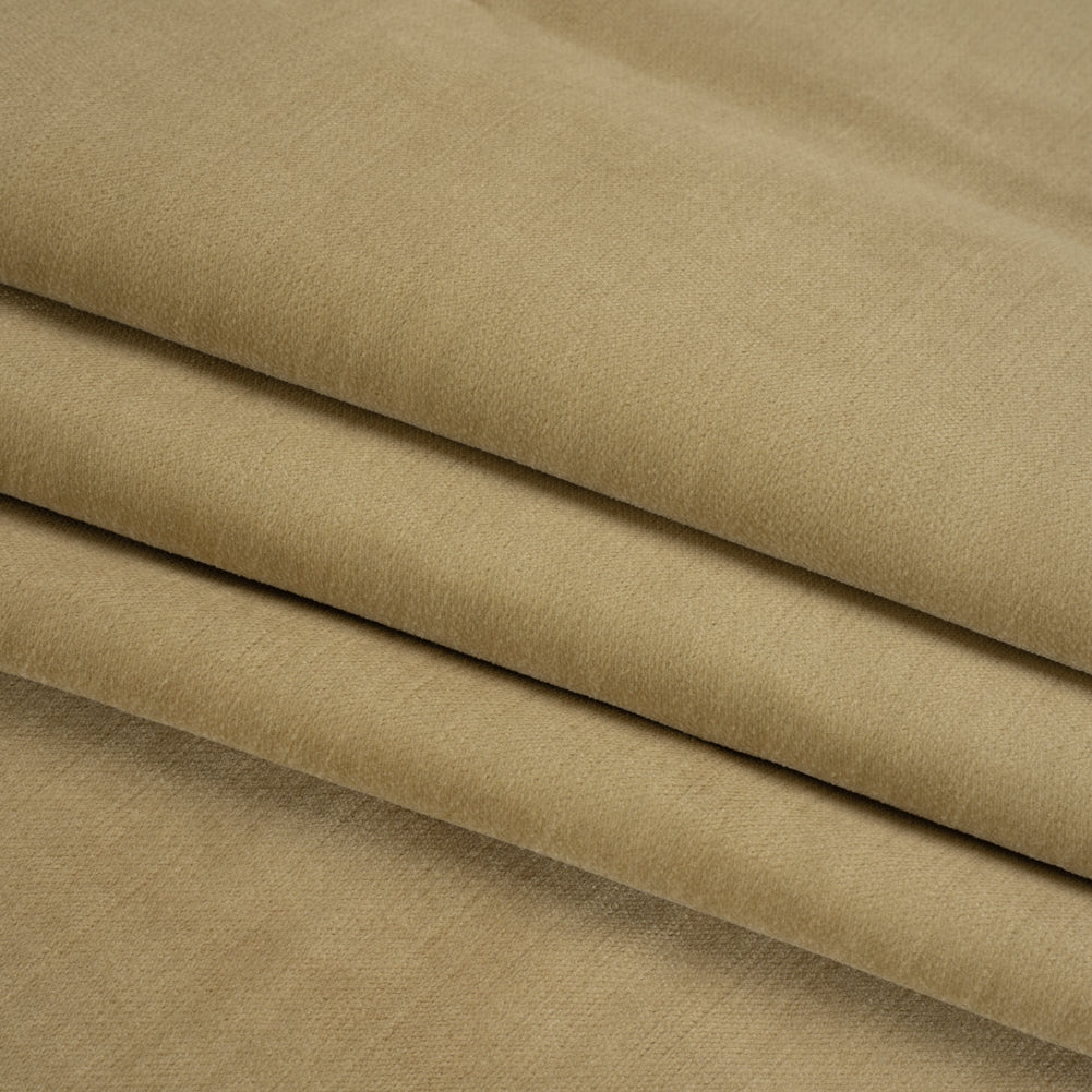 Low Pile Upholstery Velvet - Taupe - Somerset Collection Folded