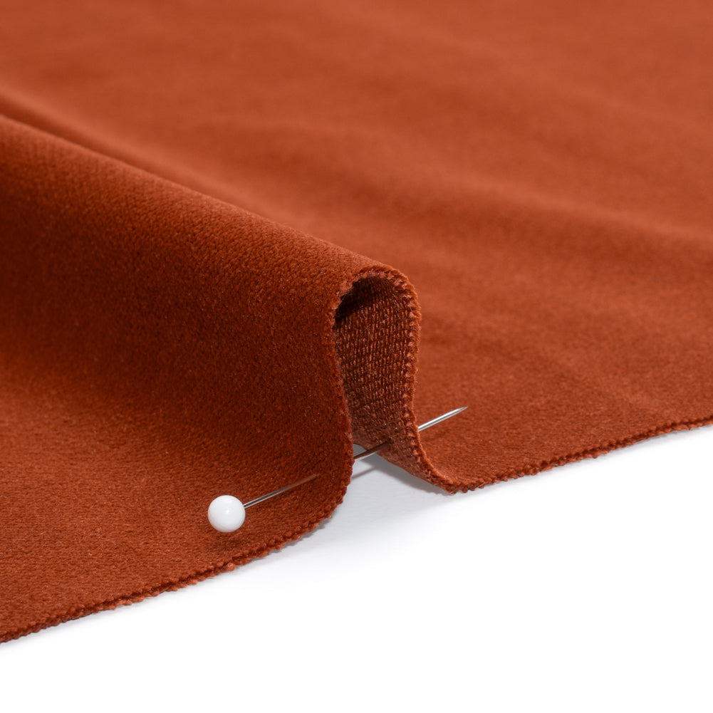 Low Pile Upholstery Velvet - Terracotta - Somerset Collection Detail
