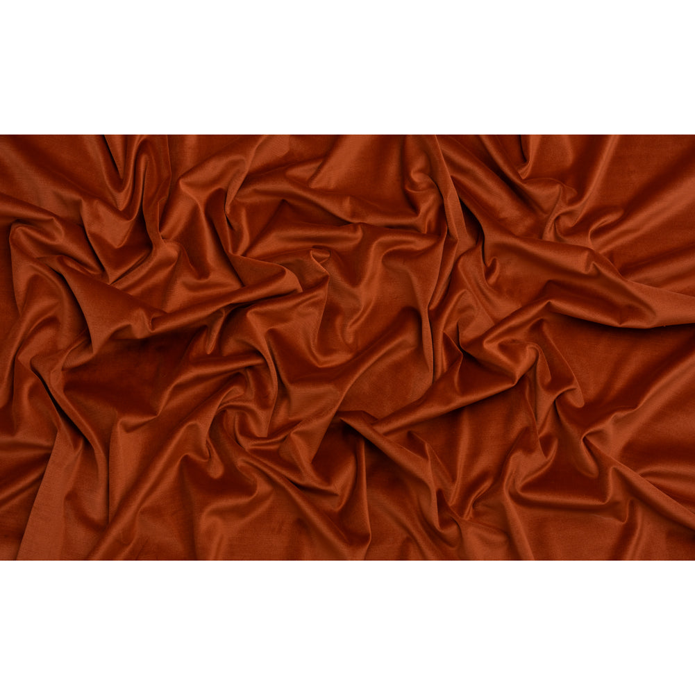 Low Pile Upholstery Velvet - Terracotta - Somerset Collection Full