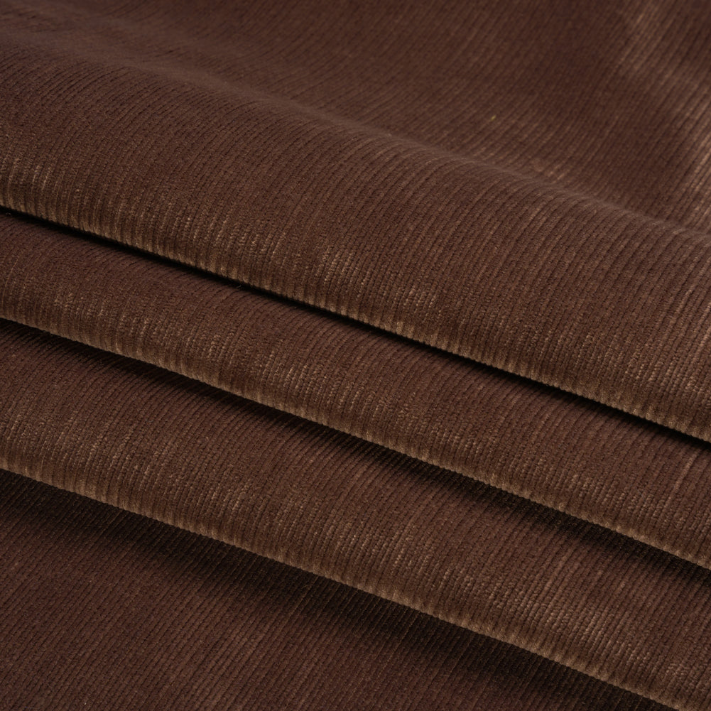 Plush Upholstery Corduroy - Chocolate - Emerson Collection Folded