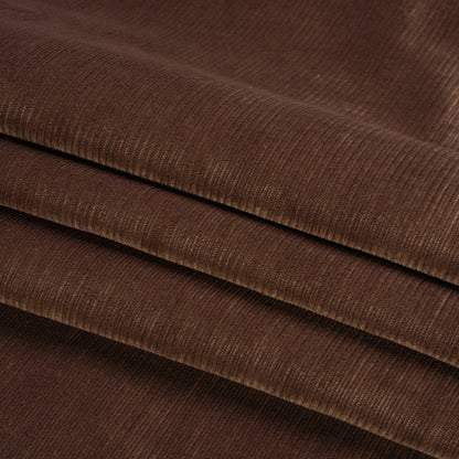 Plush Upholstery Corduroy - Chocolate - Emerson Collection Folded