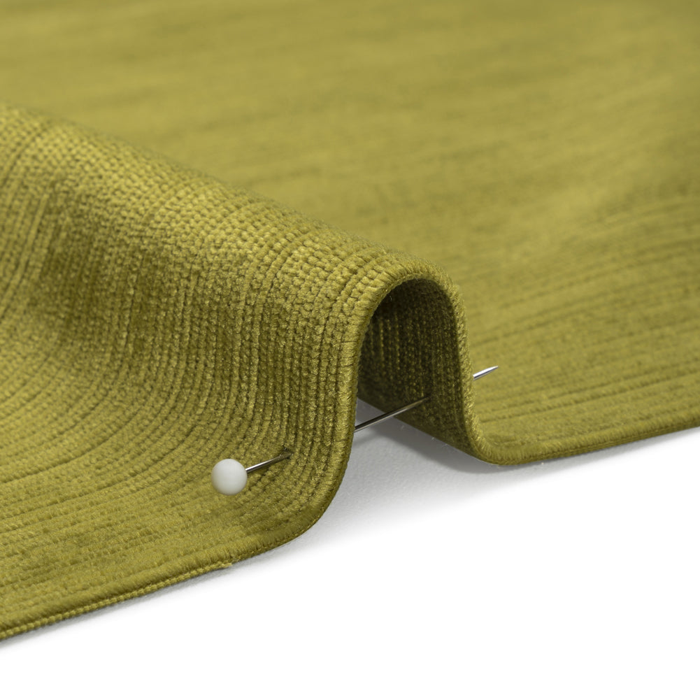 Plush Upholstery Corduroy - Lime - Emerson Collection Detail