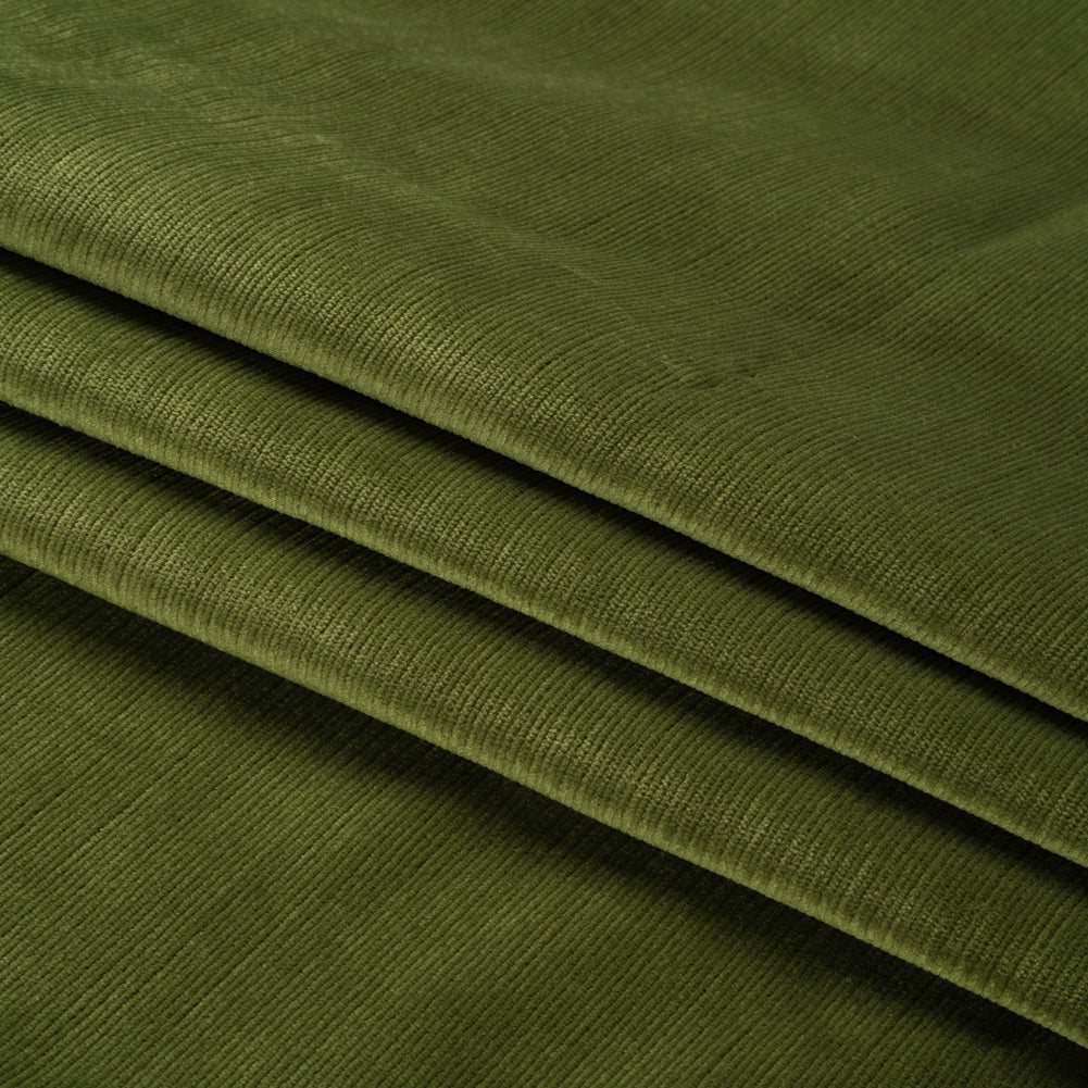 Plush Upholstery Corduroy - Moss - Emerson Collection Folded