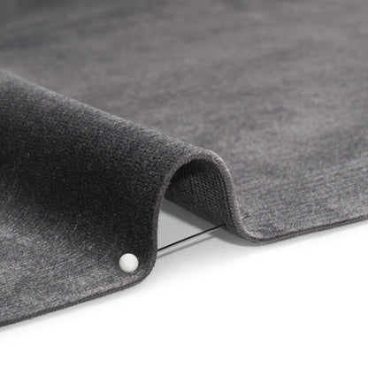 Plush Upholstery Corduroy - Pewter - Emerson Collection Detail