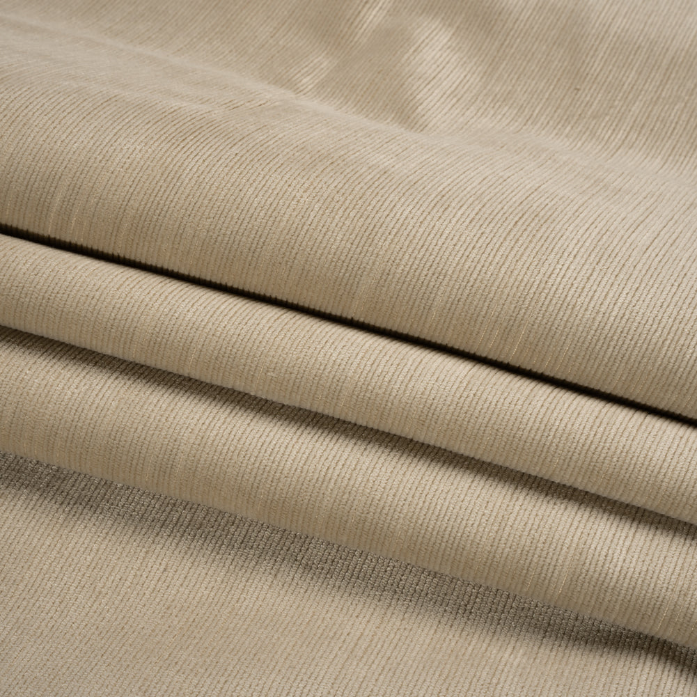 Plush Upholstery Corduroy - True Beige - Emerson Collection Folded