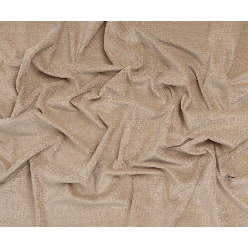Polyester Upholstery Chenille - Birch Grid Texture - Carolina Collection