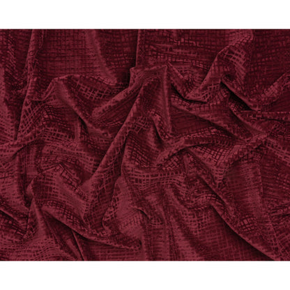 Polyester Upholstery Chenille - Mulberry Grid Texture - Carolina Collection