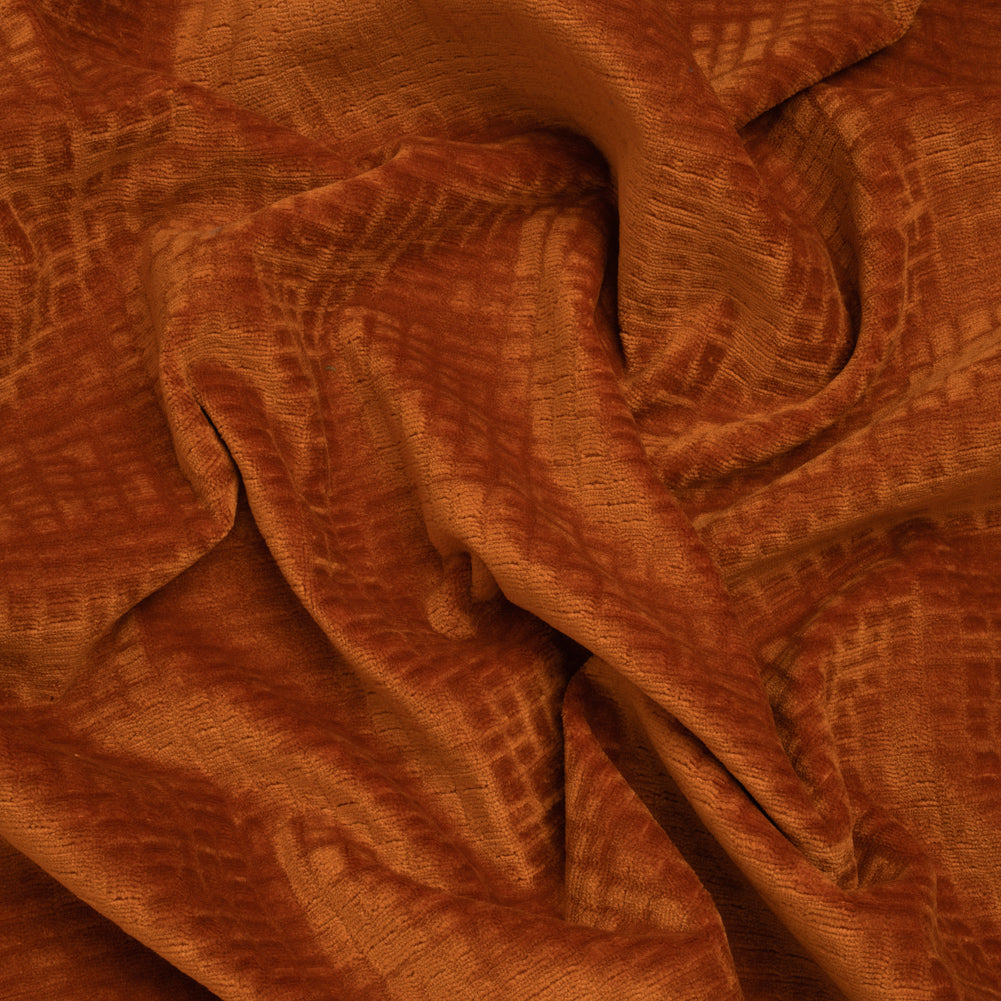 Polyester Upholstery Chenille - Voltage Grid Texture - Carolina Collection