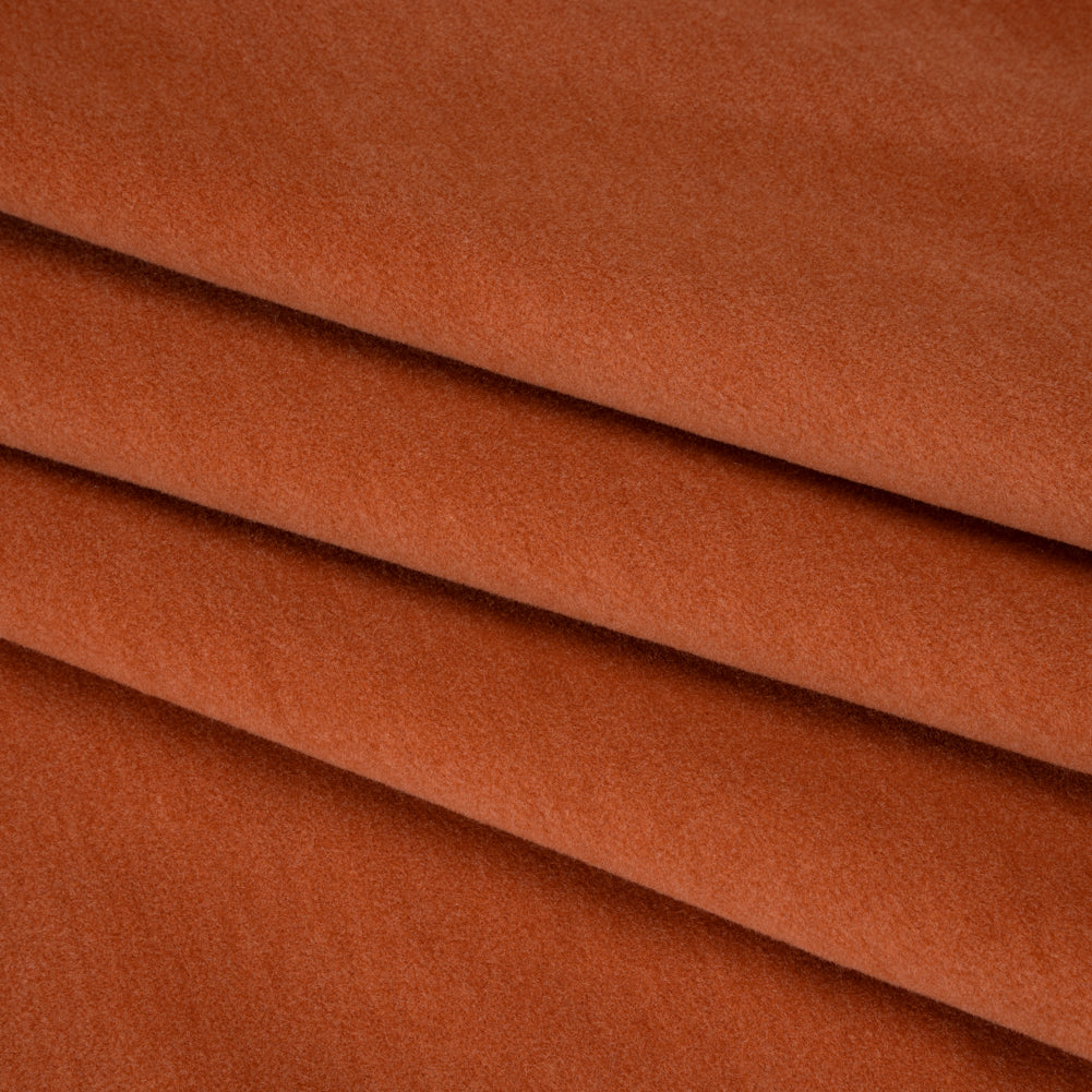 Wool and Cotton Upholstery Velveteen - Brick - Dakota Collection