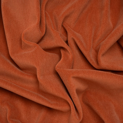 Wool and Cotton Upholstery Velveteen - Brick - Dakota Collection