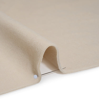 Wool and Cotton Upholstery Velveteen - Cream - Dakota Collection