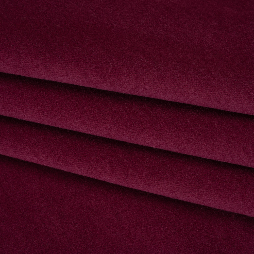 Wool and Cotton Upholstery Velveteen - Mulberry - Dakota Collection