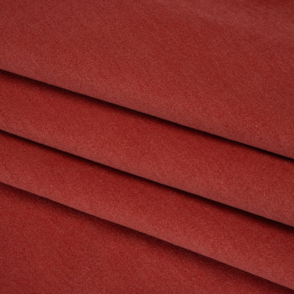 Wool and Cotton Upholstery Velveteen - Rouge - Dakota Collection