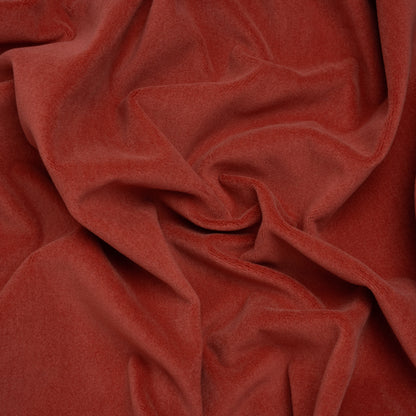 Wool and Cotton Upholstery Velveteen - Rouge - Dakota Collection
