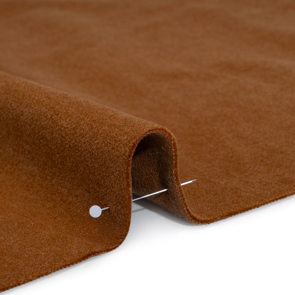 Wool and Cotton Upholstery Velveteen - Saddle - Dakota Collection