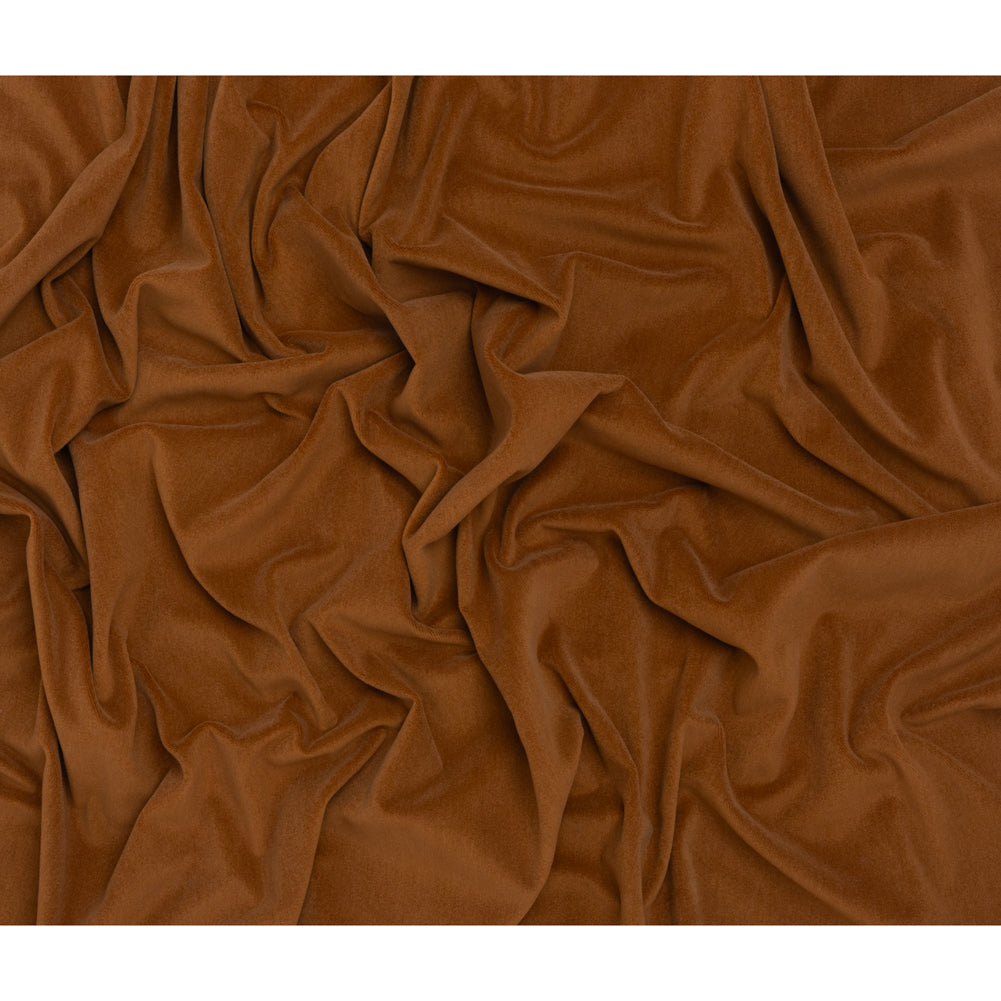 Wool and Cotton Upholstery Velveteen - Saddle - Dakota Collection