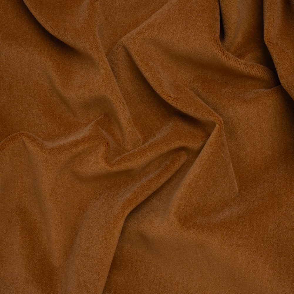 Wool and Cotton Upholstery Velveteen - Saddle - Dakota Collection