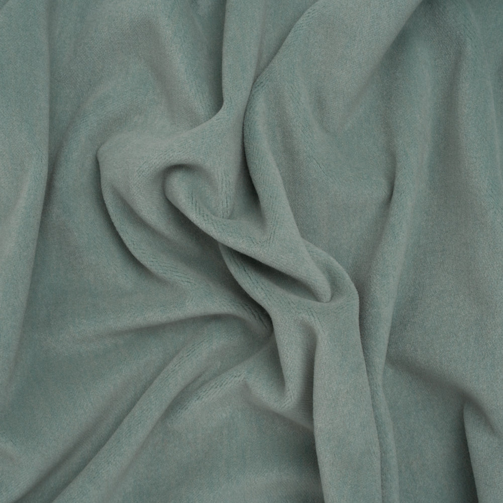 Wool and Cotton Upholstery Velveteen - Sky - Dakota Collection