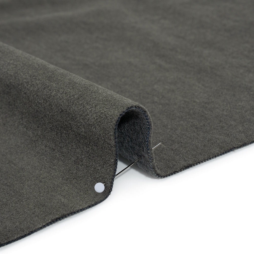 Wool and Cotton Upholstery Velveteen - Stone - Dakota Collection