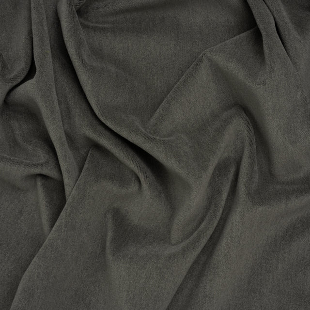 Wool and Cotton Upholstery Velveteen - Stone - Dakota Collection