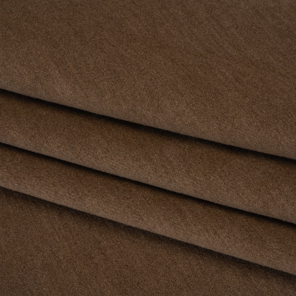 Wool and Cotton Upholstery Velveteen - Walnut - Dakota Collection