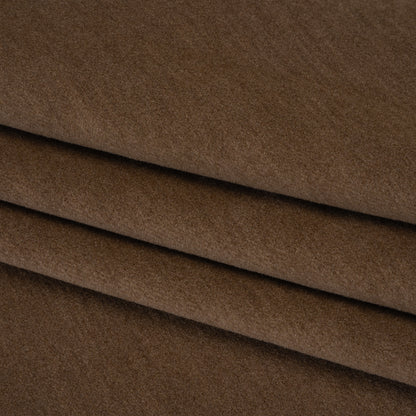 Wool and Cotton Upholstery Velveteen - Walnut - Dakota Collection