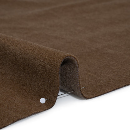 Wool and Cotton Upholstery Velveteen - Walnut - Dakota Collection