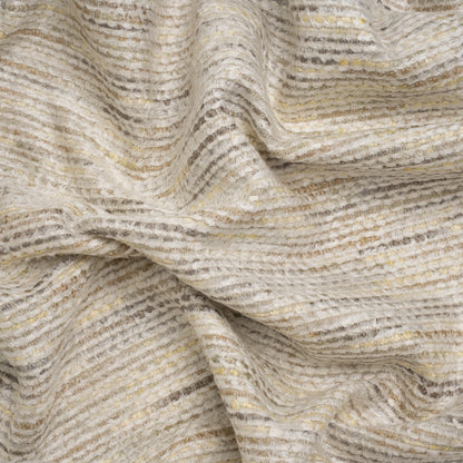 Recycled Olefin and Acrylic Upholstery Boucle and Chenille Tweed - Mist Stripes - Virginia Collection